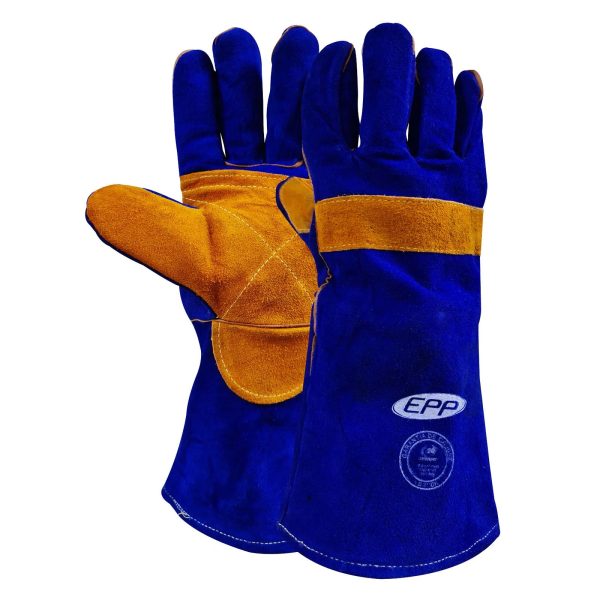 GUANTE SOLDADOR AZUL