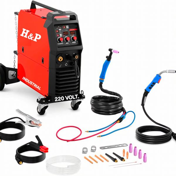 MAQUINA SOLDAR 220 VOLT. 250 AMP. (3 EN 1). (MAQUINA SOLDADORA MULTIPROCESOS MIG, MAG, FLUX, TIG, ELECTRODOS)