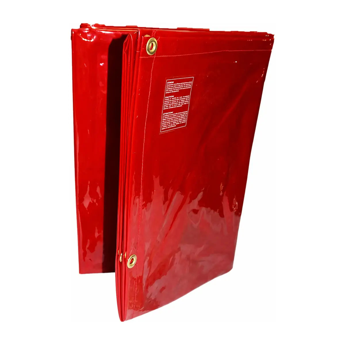 Cortina inactínica roja para protección en trabajos de soldadura