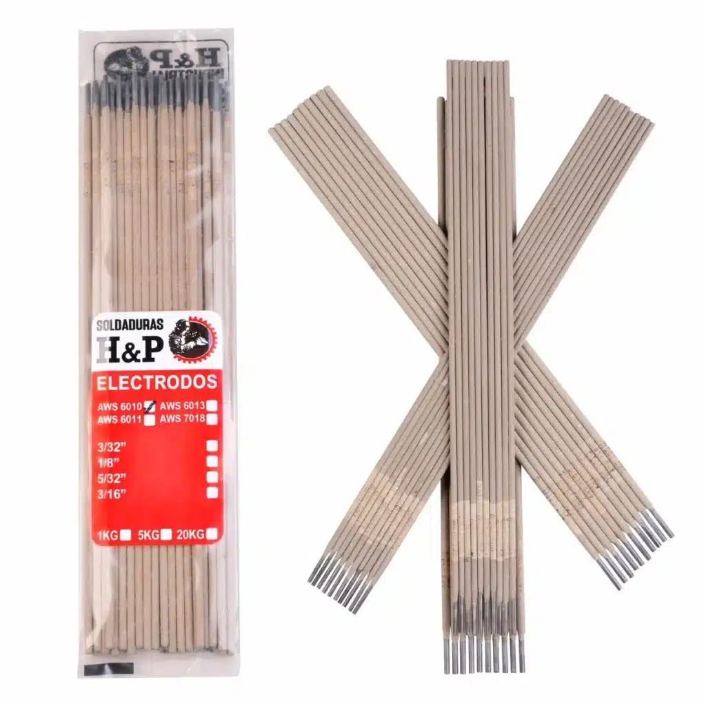 Electrodo de soldadura 6010 de 1 kg para acero al carbono