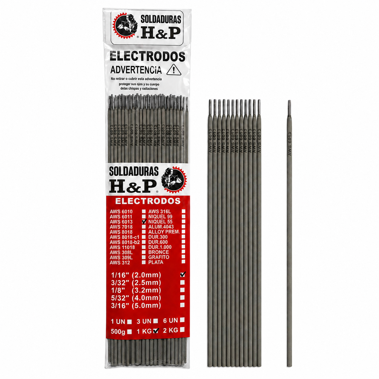 Electrodo de Soldadura H&P 6013-1kg - Imagen 3