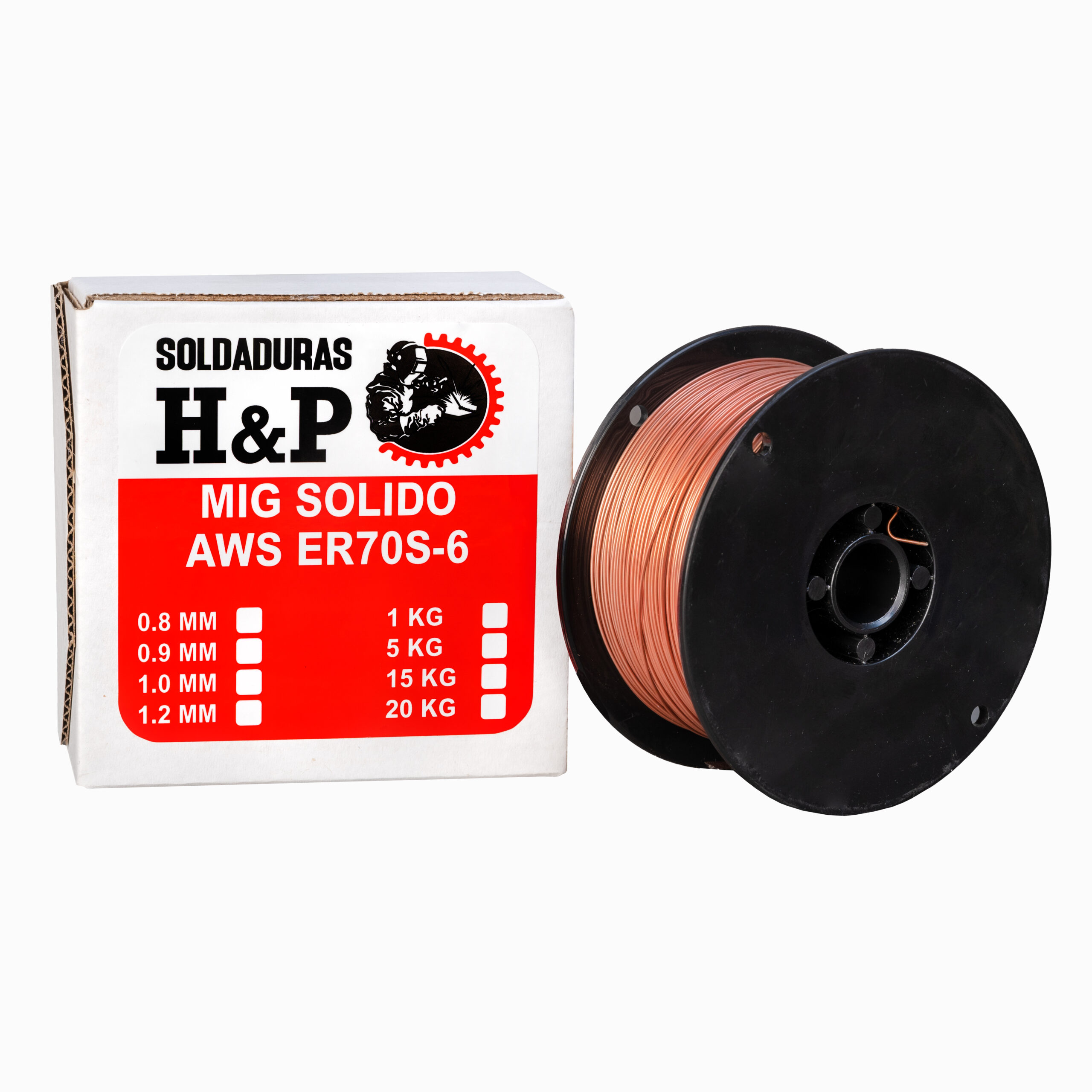 Alambre Mig Solido H&P ER70S-6 1kg