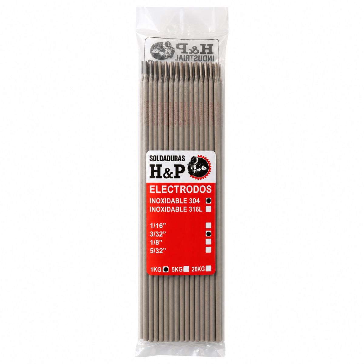 Electrodo de Soldadura H&P Inoxidable 304-1kg